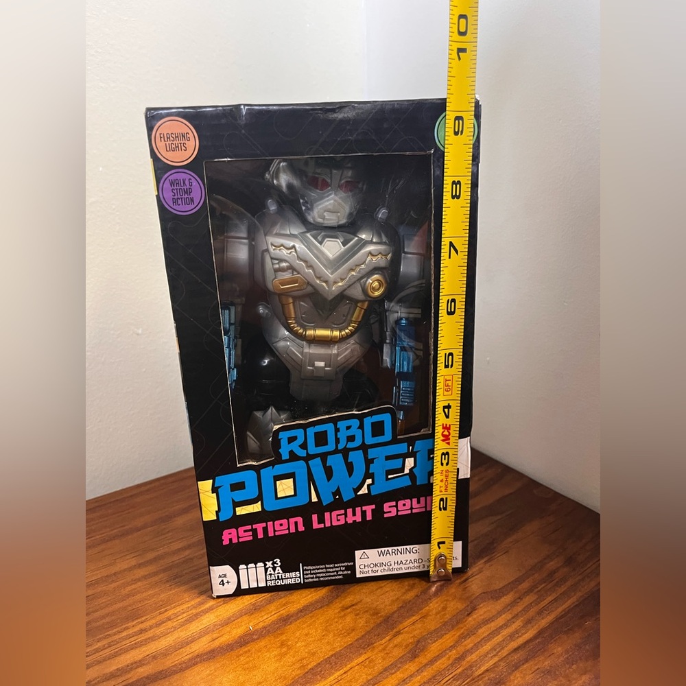 Robo Power Walking Robot Toy + Lights & Sound Action- 2015 Five Below Exclusive - Picture 5 of 6